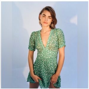 Realisation par mini green dress size M